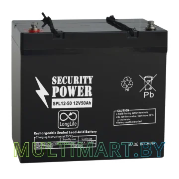Аккумулятор для ИБП Security Power SPL 12-50 (12В/50 А·ч)